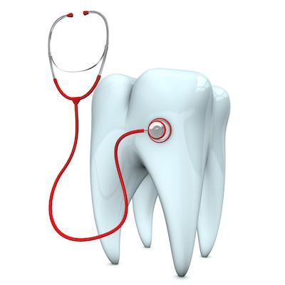 An illustration of a tooth and Stethoscope in Colorado Springs