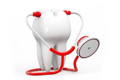 Illustration of a tooth and a stethoscope in Colorado Springs