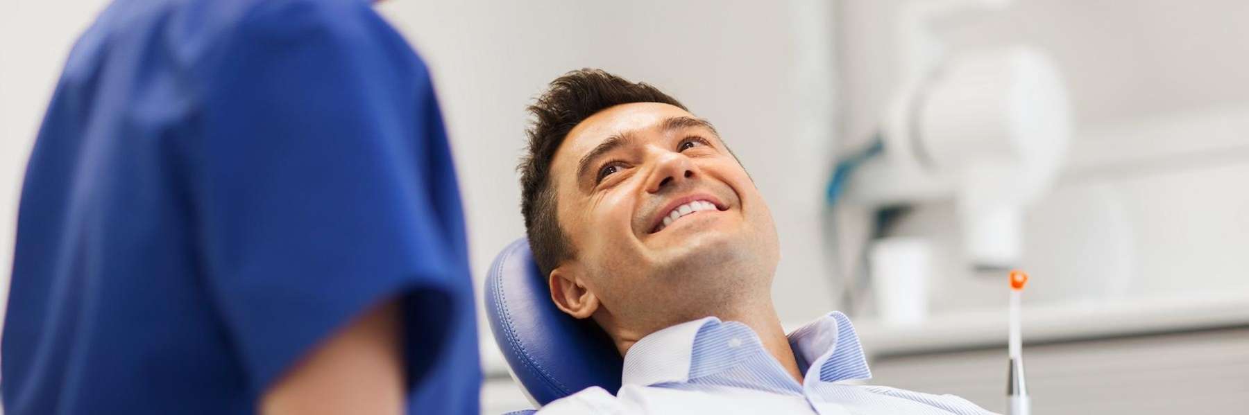 A man getting an Emergency Dentistry consultation in Colorado Springs