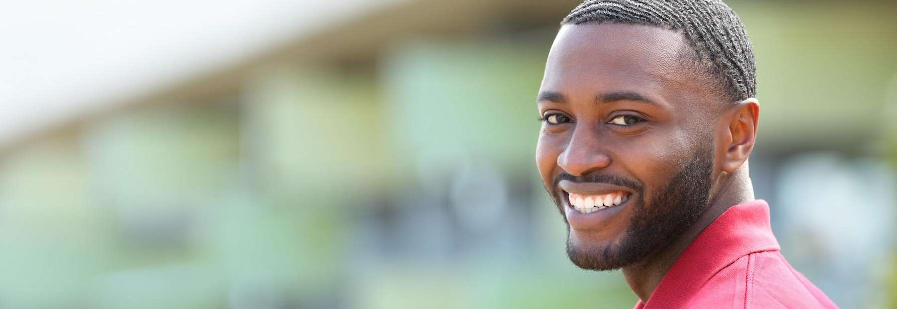 A gentleman smiling after teeth whitening in Colorado Springs, CO