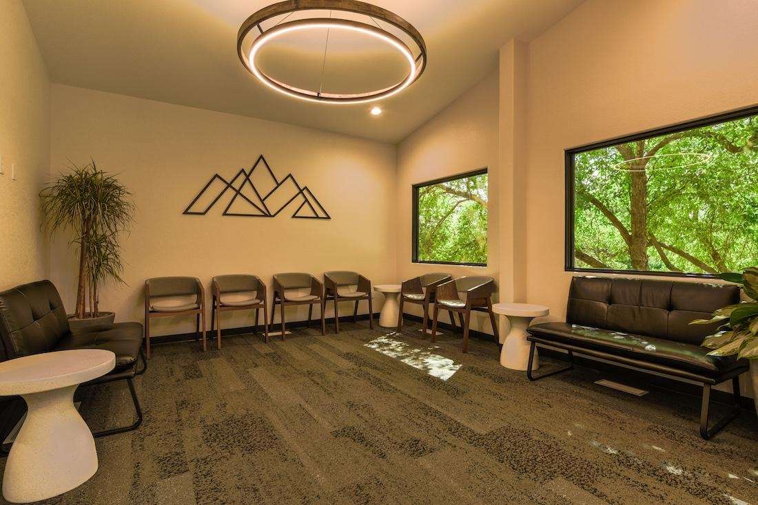 Wide view of waiting area at Springs Family Dental