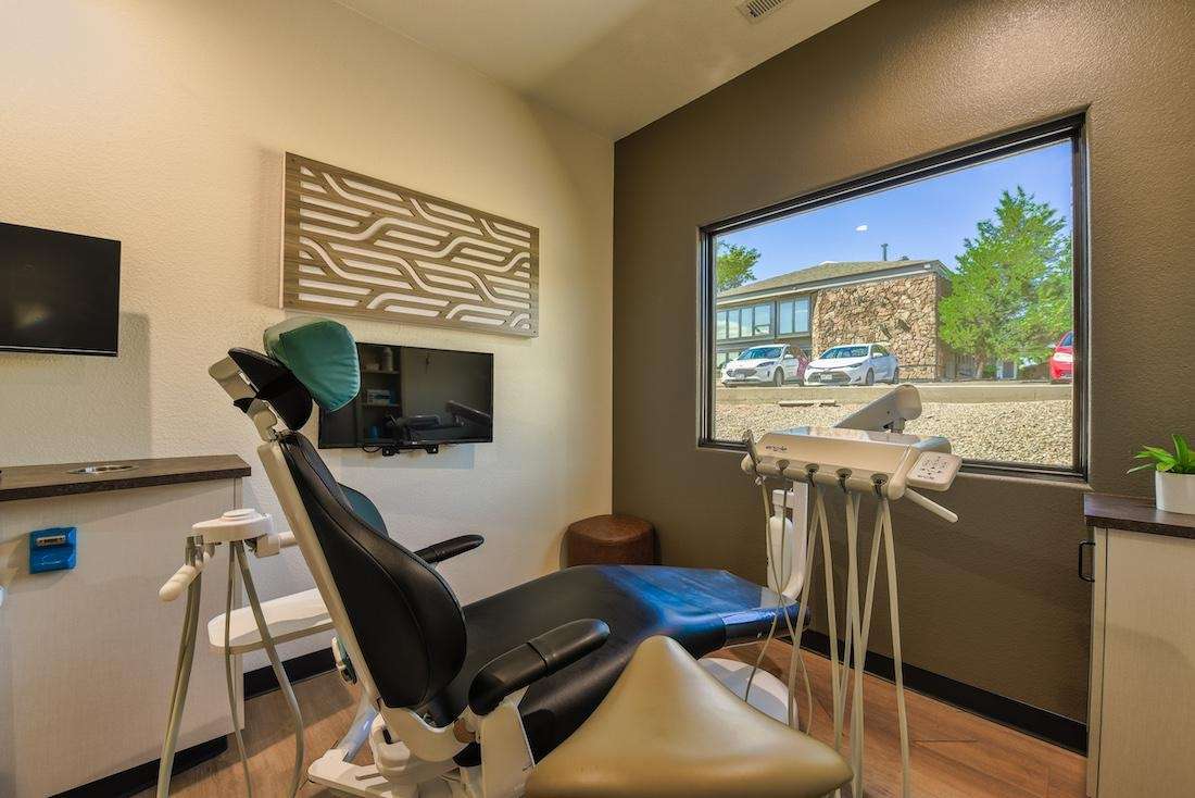 Photo of a dental chair at Springs Family Dental